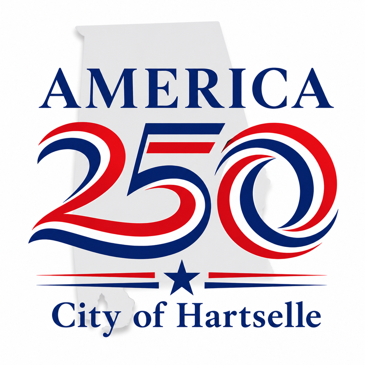 America 250 City of Hartselle logo